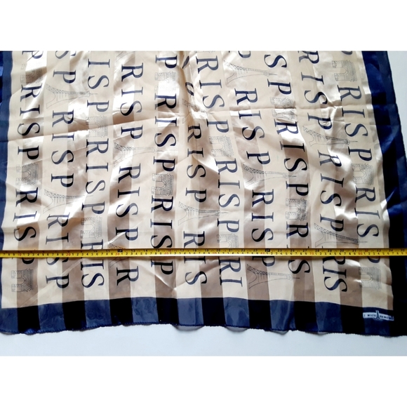 J. Mico Sancho Eiffel Tower "R I S P" Square Scarf - Picture 13 of 15